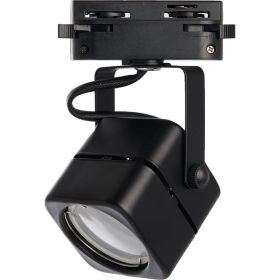 Трековый однофазный светильник на шинопровод FERON GU10, AL190, 50W, 230V, черный 41590 (артикул 18840336) – фото 1