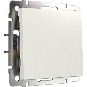 Одноклавишный выключатель WERKEL W1110013 перламутровый рифленый a051168 (артикул 22951791) – фото 1