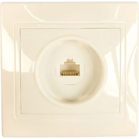 Компьютерная розетка, белая RJ45 TDM Таймыр SQ1814-0021 (артикул 15516651) – фото 1