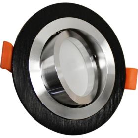 Встраиваемый точечный светильник Lumina Deco Duka LDC 8062-JP-D90 BK+SL (артикул 18747162) – фото 1