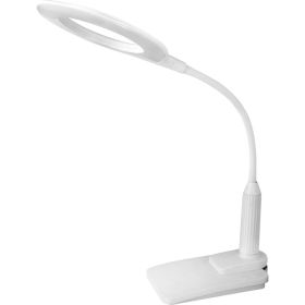 Настольный светильник Camelion KD-814 C01 белый, LED, основание+струбцина, 7Вт, 230В, сенсорное включение, 4 уровня яркости, 450Лм, 4000К 12845 (артикул 15747634) – фото 1