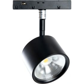 Светодиодный магнитный светильник FERON MGN305 трековый низковольтный, 10W, 900 Lm, 4000К, 90 градусов, черный 41953 (артикул 21326386) – фото 1