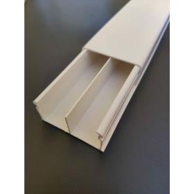 Кабельный канал SPL 40x20x2000мм с перегородкой, белый, 20 шт. 040011S (артикул 23959485) – фото 1