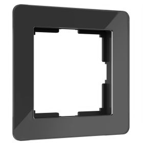 Рамка на 1 пост WERKEL W0012708 Acrylic черный a059316 (артикул 23164203) – фото 1