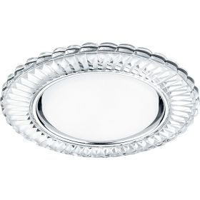 Встраиваемый светильник для натяжных потолков с белой LED подсветкой Feron CD4044 GX53, прозрачный, хром, 41306 (артикул 16203633) – фото 1
