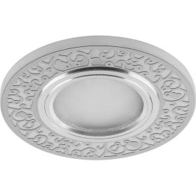 Потолочный светильник FERON с подсветкой 15LED MR16 50W G5.3,белый матовый, хром, CD951 29713 (артикул 16005727) – фото 1