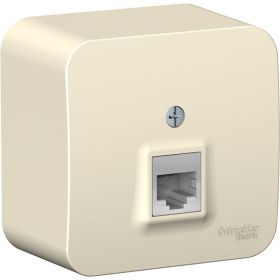 Телефонная розетка Schneider Electric BLANCA, О/У, RJ11, молочный BLNIA011002 (артикул 16314026) – фото 1