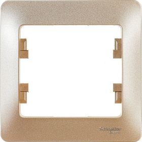 1-постовая рамка Schneider Electric GLOSSA ТИТАН GSL000401 (артикул 16313922) – фото 1