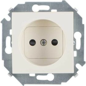 Розетка Simon 2P, 16А, 250В, винтовой зажим, слоновая кость 20 1591431-031 (артикул 15423983) – фото 1