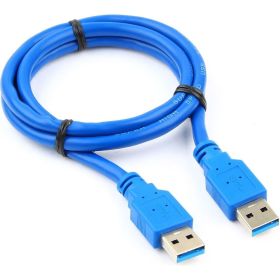 Кабель USB Cablexpert 3.0 Pro 1м экран синий пакет CCP-USB3-AMAM-1M (артикул 16205133) – фото 1