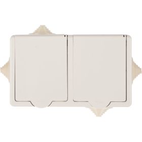 Розетка Кунцево-Электро брызгозащищенная IP44 16А РА16-759 5907 (артикул 16013684) – фото 1