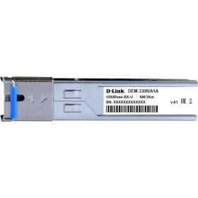 SFP-трансивер d-link 1000base-bx-u single-mode 3km wdm sfp tranceiver, support 3.3v power, sc connector 330R/3KM/A1A (артикул 25937759) – фото 1