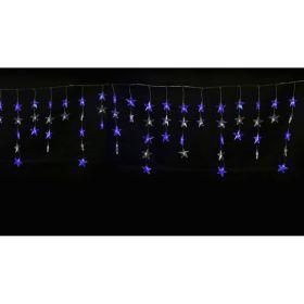 Светодиодный занавес Uniel ULD-E5505-196/DTK WHITE-BLUE IP20 STARS-1 фигурный UL-00001410 (артикул 15932293) – фото 1