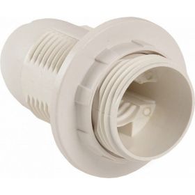 Патрон General Lighting Systems GLH-E14-HRP-H-W-R термопластик, Е14 подвесной с кольцом белый 474009 (артикул 21370438) – фото 1