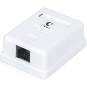 Компьютерная розетка Cabeus RJ-45, категория 5e, одинарная, внешняя, Dual IDC WS-8P8C-Cat.5e-1 (артикул 26009351) – фото 1