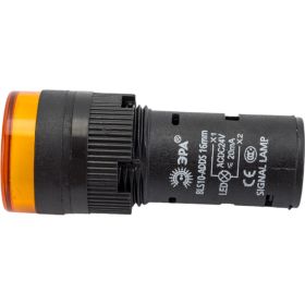 Лампа ЭРА AD16DS(LED)матрица, d=16мм, желтый, 24В AC/DC, 10/1000/24000 Б0045610 (артикул 16453035) – фото 1