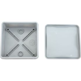 Распаячная коробка IEK км42455 о/п 100x100x50мм ip67 8 вв. серая UKO21-100-100-050-K41-66 (артикул 26721122) – фото 1