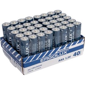 Батарейка Ergolux LR03 Alkaline BOX40 (ПРОМО, LR03 BOX40,1.5В) 14672 (артикул 20661586) – фото 1