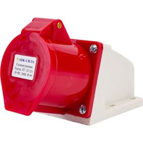 Стационарная розетка АБК-СИЛА HT- 124 32А 3Р+РЕ 380В IP-44 2712405 (артикул 17439624) – фото 1