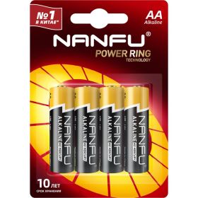 Батарейка NANFU alkaline aa 4шт./бл 6901826017569 (артикул 26750582) – фото 1
