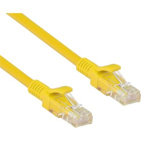 Патч-корд ExeGate UTP-RJ45-RJ45-5e-5M-YL, UTP, cat.5e, 5м, желтый 282031 (артикул 17619360) – фото 1