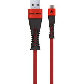 Дата-кабель More Choice Smart USB 3.0A для Type-C нейлон 1м K41Sarb (артикул 25943591) – фото 1