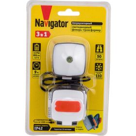 Фонарь NPT-H26-ACCU налоб. 1CREE LED 5 Вт+4LED 1Вт, 3 реж, Li-pol Navigator 80340 (артикул 20682963) – фото 1