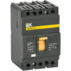 Автоматический выключатель IEK ВА88-32 3Р 63А 25кА SVA10-3-0063 (артикул 17258046) – фото 1