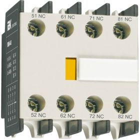 Приставка IEK ПКИ-40 дополнительные контакты 4з KPK10-40 (артикул 16303378) – фото 1