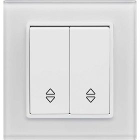 Реверсивный двухклавишный выключатель Vesta Electric Exclusive White FVK050106BEL (артикул 23300127) – фото 1
