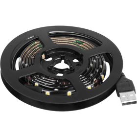 Светодиодная лента Lamper LED USB 5В, 1 м, 8 мм, IP65, SMD 2835, 60 LED/m, свет белый 6500 K 141-385 (артикул 21885490) – фото 1