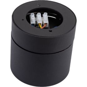 Накладной поворотный светильник truEnergy gx53 d82xh80мм ip20 черный/алюминий 21006 (артикул 24458721) – фото 1