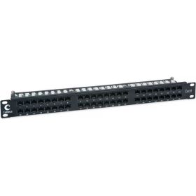 Патч-панель Cabeus высокой плотности, 1U, 48 портов RJ-45, категория 6, PLHD-48-Cat.6-Dual IDC-1U (артикул 17196721) – фото 1