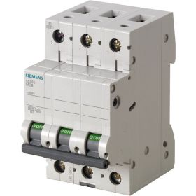 Автоматический выключатель Siemens 400V 6KA, 3-полюса, C, 63A 5SL63637 (артикул 17830072) – фото 1