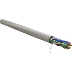 Кабель витая пара WRline WR-UTP-4P-C5E-L-LSZH-GY неэкранированный U/UTP, категория 5e, 4 пары (0.48 мм), одножильный, внутренний, LSZH, нг(A)-HF, серый, 305 м 505756 (артикул 26746712) – фото 1