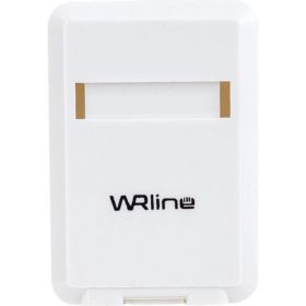 Корпус настенной розетки WRline WR-MB-1 для установки 1-ой вставки типа Keystone Jack, цвет белый 505219 (артикул 26746736) – фото 1