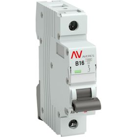 Автоматический выключатель EKF AV-10, 1P, 16A, 10kA, AVERES SQmcb10-1-16B-av (артикул 16209198) – фото 1