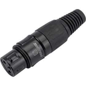 Разъем PROCAST cable XLR6/Female XLR female, черный НФ-00000430 (артикул 22556127) – фото 1