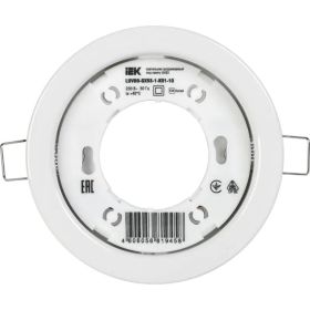 Встраиваемый светильник IEK Lighting 4114 под лампу gx53 белый (10шт/упак) LUVB0-GX53-1-K01-10 (артикул 27057758) – фото 1