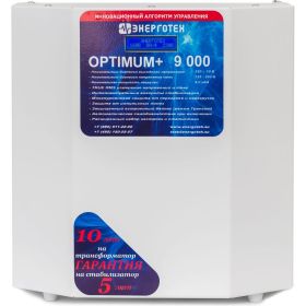 Стабилизатор напряжения (9000 HV ±10 В 165-300 В) Энерготех OPTIMUM 514430 (артикул 15866710) – фото 1