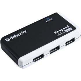 Универсальный USB разветвитель Defender Quadro Infix USB2.0, 4 порта 83504 (артикул 16125507) – фото 1