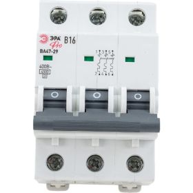 Автоматический выключатель ЭРА PRO NO902197 ВА47-29 3Р, 16А, 4,5кА, кривая В Б0048787 (артикул 19467768) – фото 1