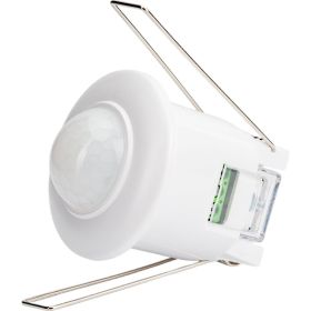 Датчик движения TDM ДДТ-02 40мм, 800Вт, 10-900с, 6м, 3+лк, 120 сбоку+360 сверху градусов, IP20 SQ0324-0026 (артикул 18155791) – фото 1