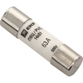 Плавкая цилиндрическая вставка EKF ПВЦ 14х51 63А 10 шт. PROxima SQpvc-14x51-63 (артикул 16058244) – фото 1