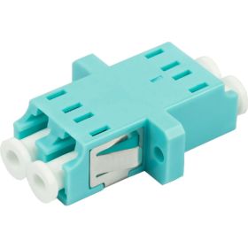 Оптический проходной адаптер DATAREX lc-lc om3 дуплекс duplex бирюзовый DR-541123 (артикул 24668679) – фото 1