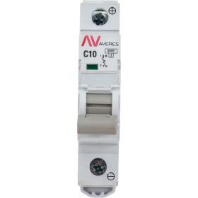 Автоматический выключатель EKF AV-6, DC, 1P, 10A, 6kA, AVERES SQmcb6-DC-1-10C-av (артикул 16209195) – фото 1