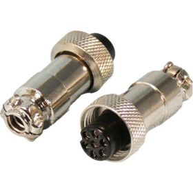 Разъем MIC12 7P гнездо Pro Legend металл на кабель, PL2219 (артикул 24605469) – фото 1