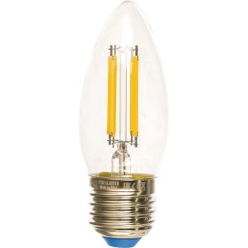 Диммируемая светодиодная лампа Uniel Форма свеча Серия Air LED-C35-9W/3000K/E27/CL/DIM GLA01TR UL-00005187 (артикул 15951193) – фото 1