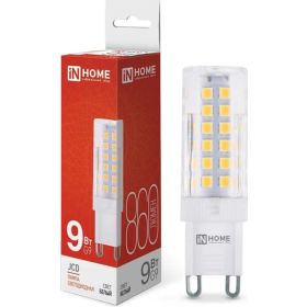 Светодиодная лампа IN HOME LED-JCD 9Вт 230В G9 4000К 860Лм 4690612036380 (артикул 27974726) – фото 1