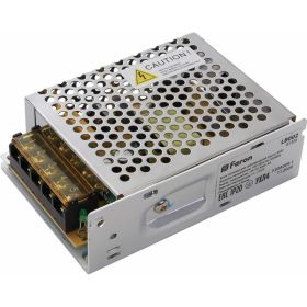 Электронный трансформатор FERON для светодиодной ленты 60W 12V драйвер, LB002 41350 (артикул 16523919) – фото 1